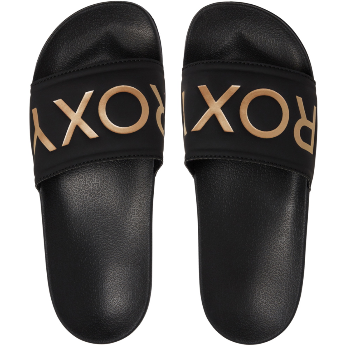 2026 Roxy Sandália Feminina Slippy II Slider ARJL100679 - Black / Gold